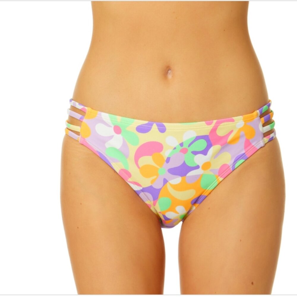 Salt + Cove Juniors' Dazy Daisy Strappy-Side Hipster Bikini Bottoms